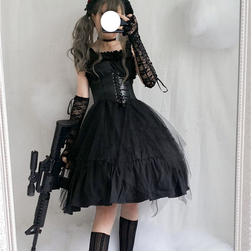 Setup ストール ワンピース ベルト グローブ4点セット 733 可愛い服量産型服通