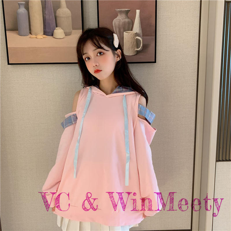 中学生可愛い服ショルダートレーナー 128 可愛い服量産型服通販24cmニヨンセンチ