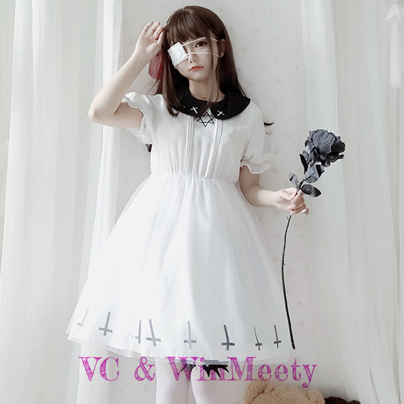 六芒星 十字架ワンピース 171 可愛い服量産型服通販24cm