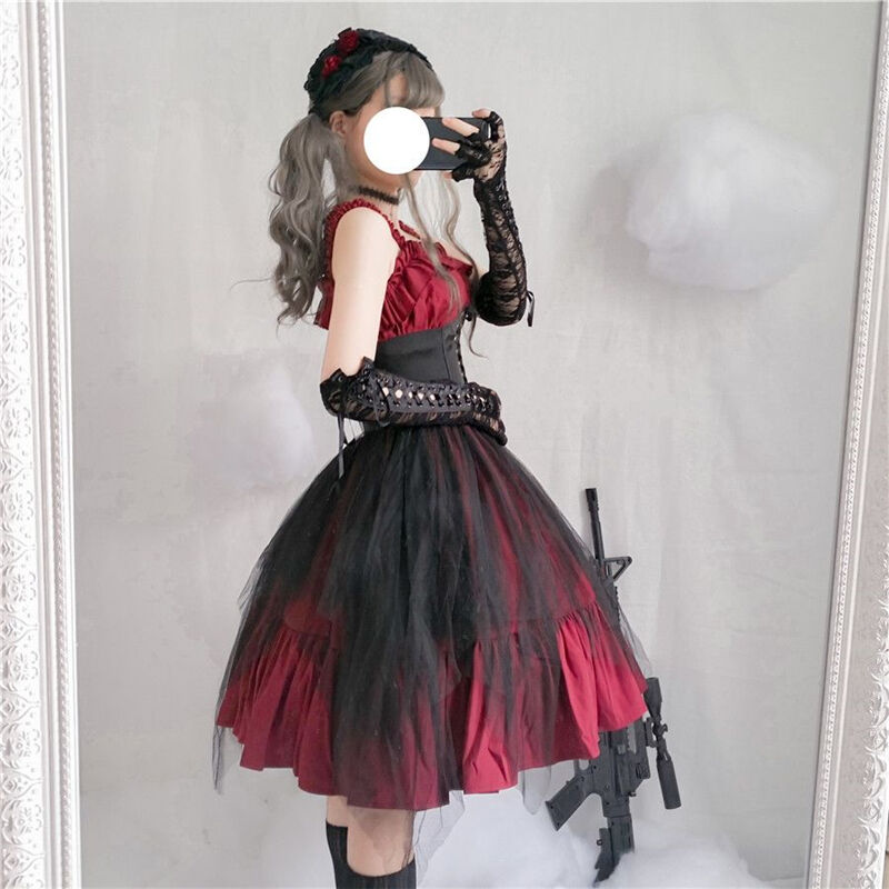 Setup ストール ワンピース ベルト グローブ4点セット 733 可愛い服量産型服通