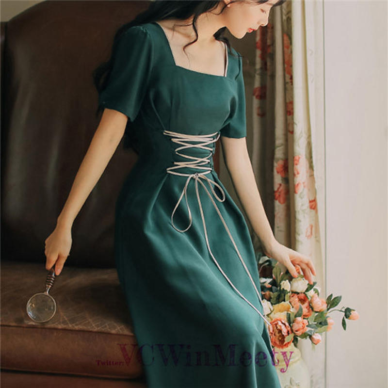 Onepiece フレンチのワンピース 486 韓国ファッション通販サイトのvcwm 公式