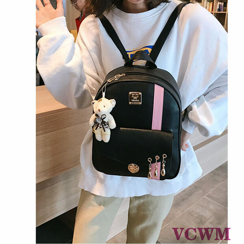 ベアチャームリュック ラウンドポシェット パスケースセット 1056 可愛い服量産型服通