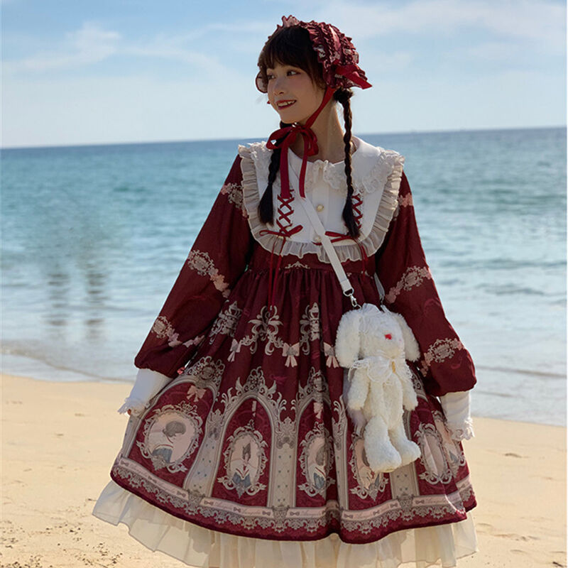 Onepiece 春服かわいい ロリータワンピース 744 可愛い服量産型服通販24cm