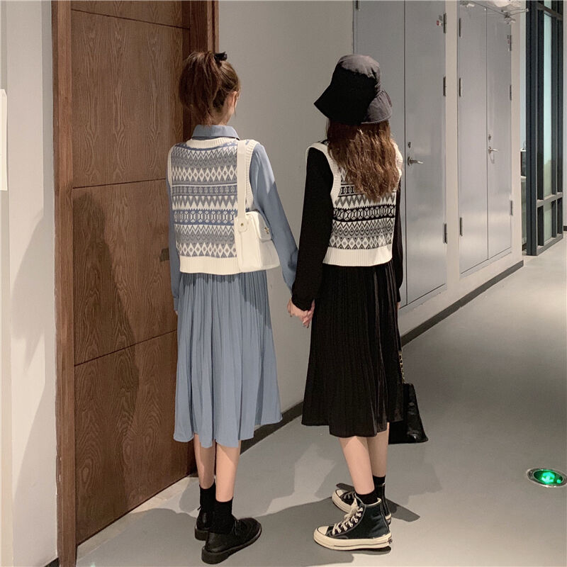 Setup ニットベスト ワンピース2点セット 647 可愛い服量産型服通販24cmニヨンセンチ