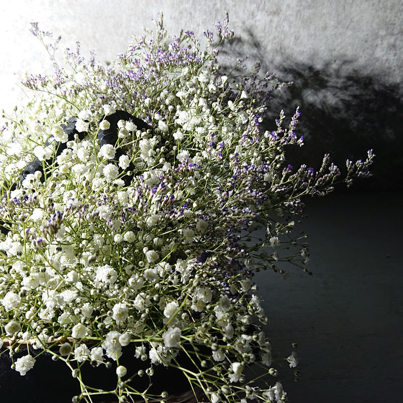 花ギフト 花 セット 切り花 プレゼント 贈り物 かすみ草のかごバッグ アレンジメント