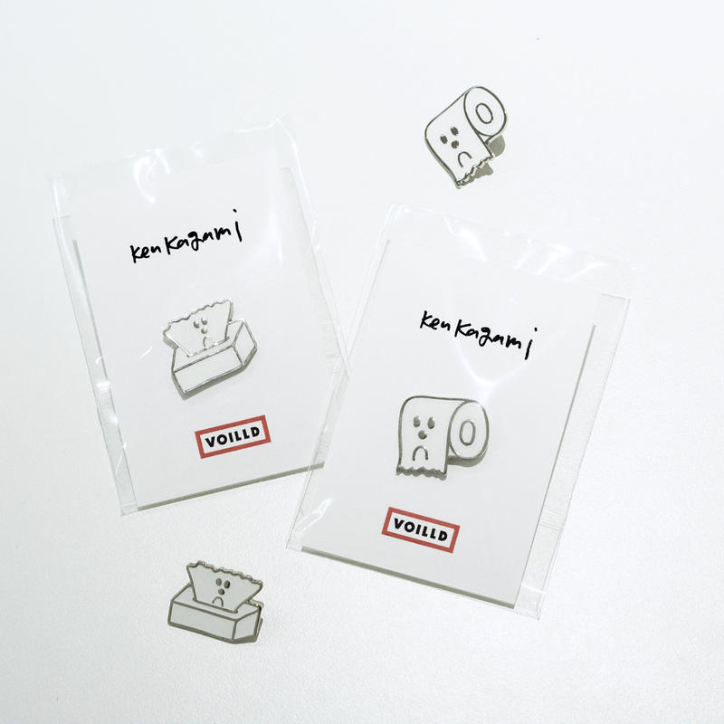Ken Kagami Toilet Paper Metal Pin Voilld Shop