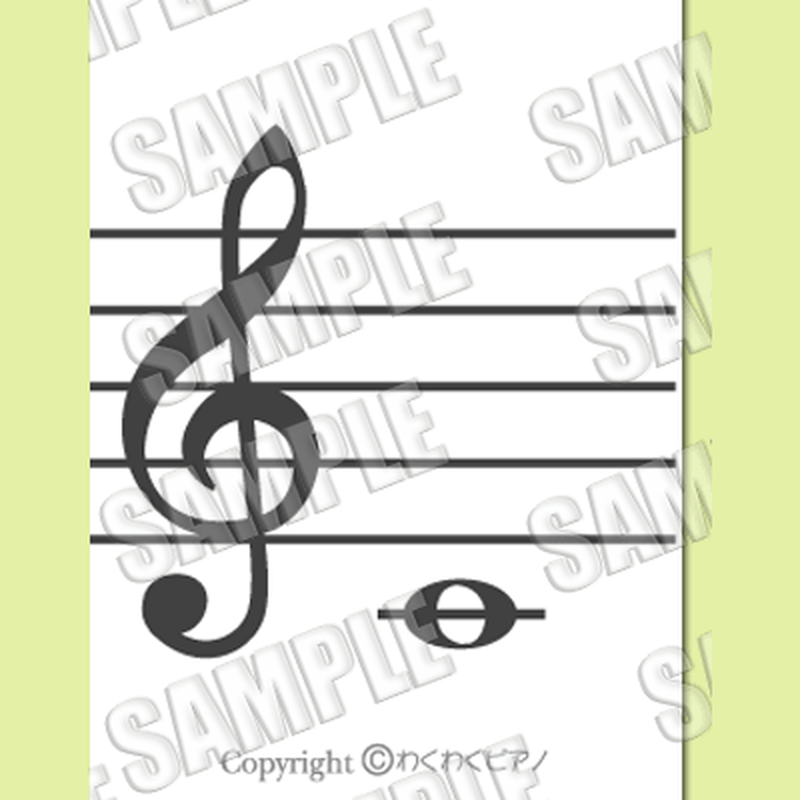 ト音譜表 ヘ音譜表パネルシート パネルシアター専門shop