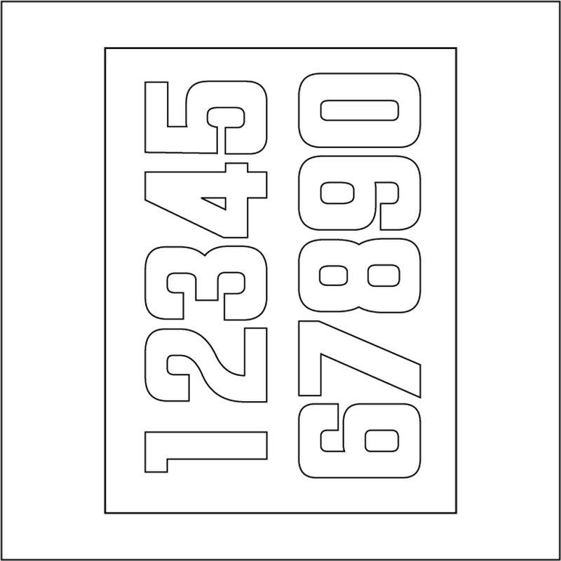無料型紙 フォント2 ワッペンに使える数字とアルファベット わんこ服 Com ダウンロ