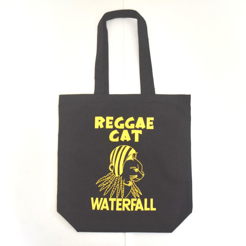 猫レゲエ 猫ツアートートバック レコードバッグ ブラック F Waterfallオリジナ