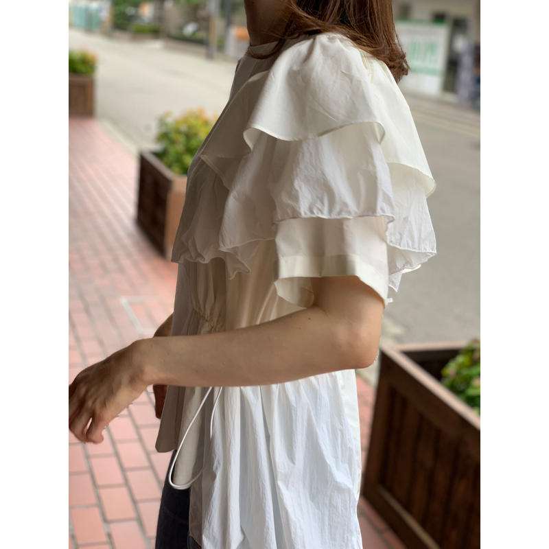 フリルカットソー | KARISTO 最安値販売中 えみ様専用 GASA* ガサ プルオーバー カットソー フリル Tシャツ/カットソー(七分/長袖)