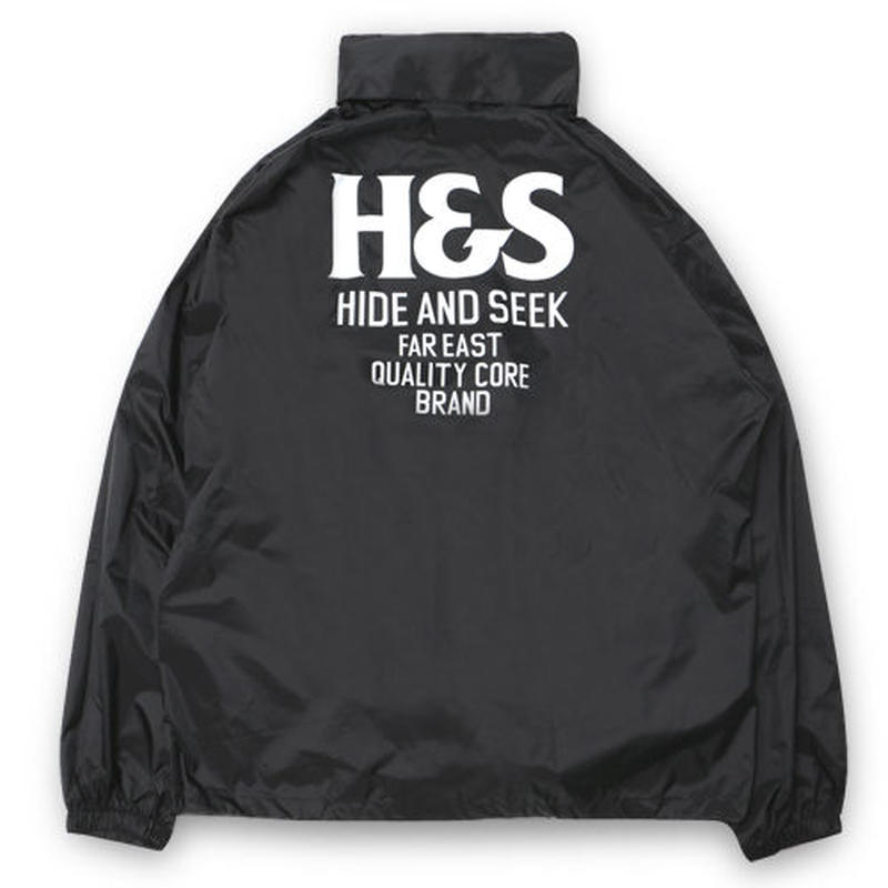 割引も実施中 HIDEANDSEEK nylon zip jacket l black asakusa.sub.jp