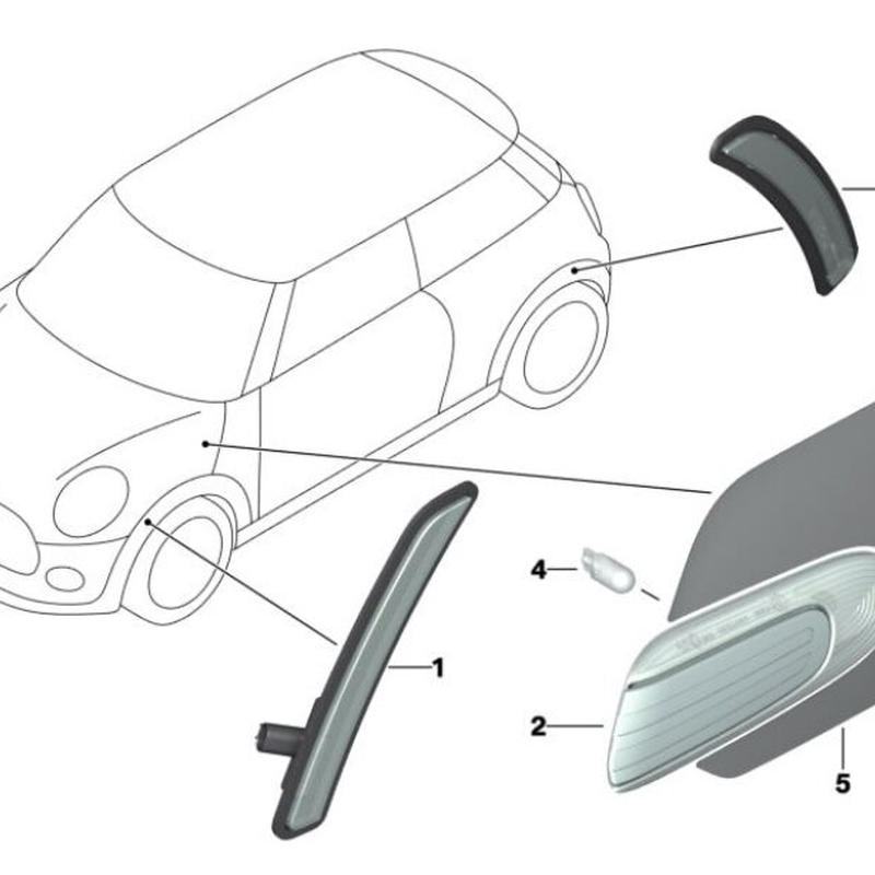 MINI 純正品 F54 クラブマン LED US サイドマーカー付き フロント フェンダーア... MINI 純正品 F54 クラブマン LED US サイドマーカー付き フロント フェンダーア...