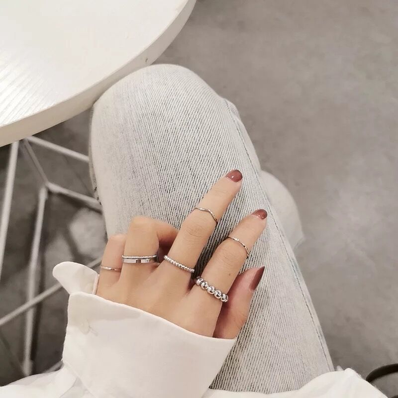 送料無料 Vintage 13month 韓国simple Ring 13month 指輪 リング Silver 指輪 リング Odro Wet Pl