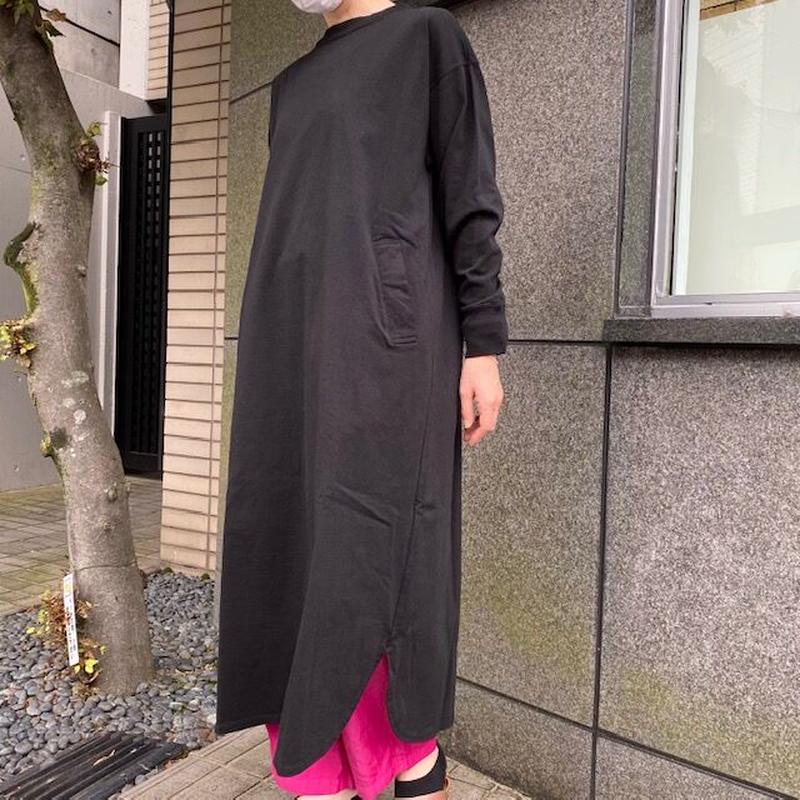 Galerie Tissu エーゲ海オーガニック天竺クルーネックワンピース Nine Two