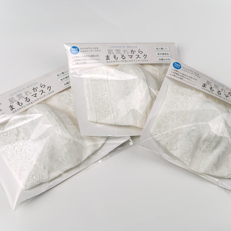 5枚以上のご注文はこちら 鶴岡シルク のシルクインナーマスク Iino