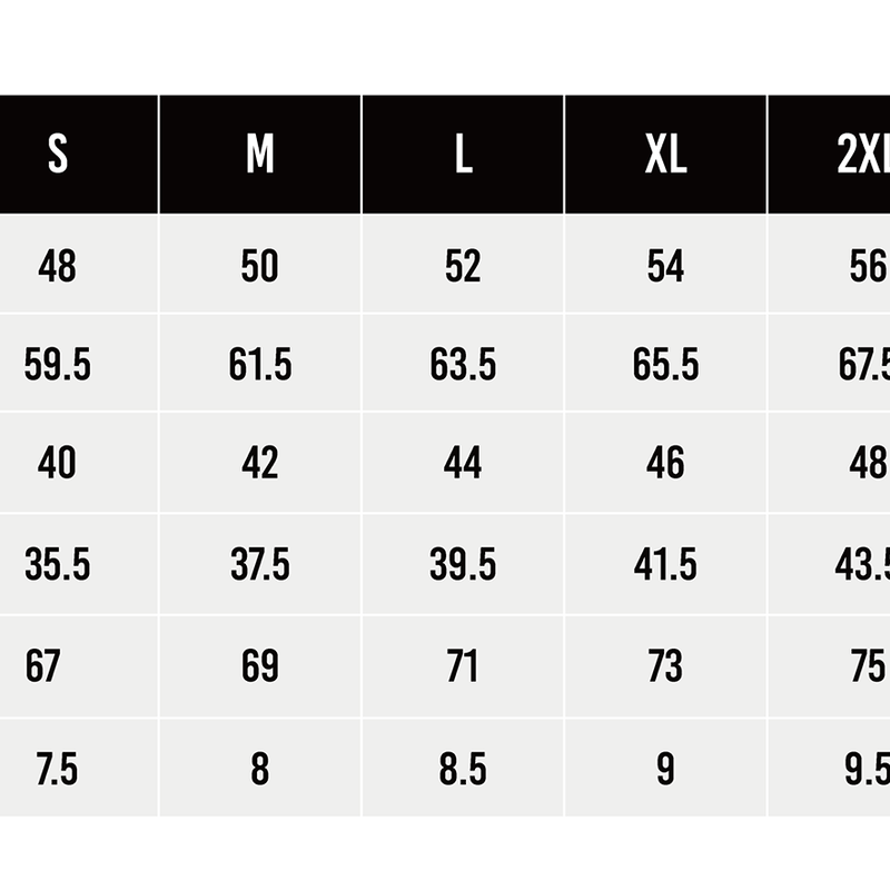 ジャージ サイズ表 W V C C Shop