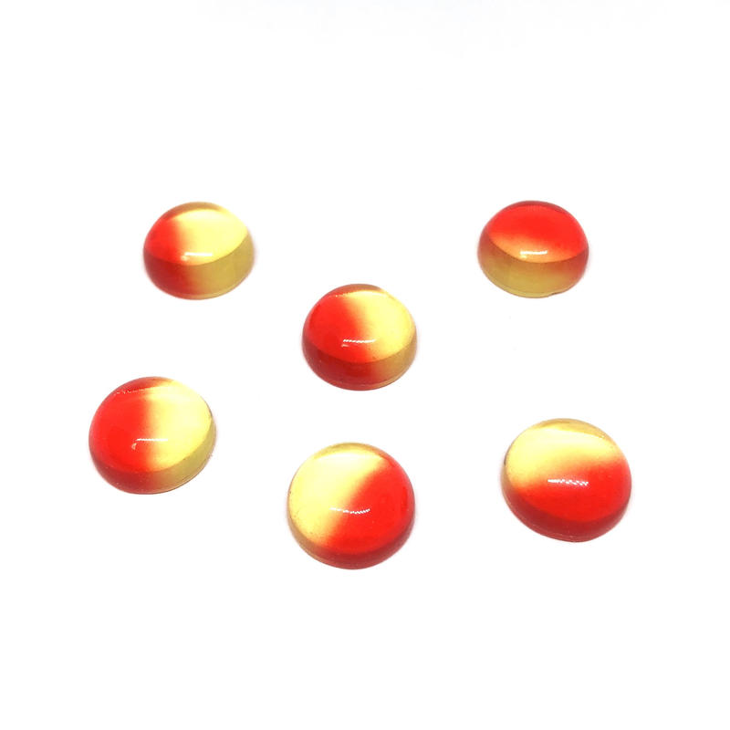 5a 09マル ハニーオレンジグラデーション12mm 4粒 Ron Ron