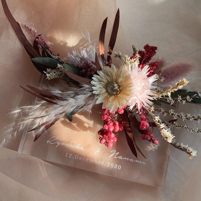 リングピロー お花オーダー可能 送料無料 Yellow Bird
