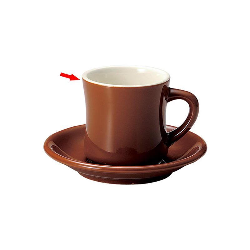 カントリーサイド チャコールブラウン ダイナーコーヒーカップ 寸法 10 1 7 5 7