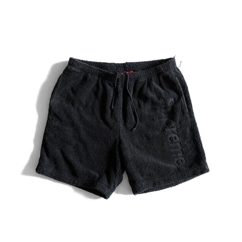☆新品＆正規品☆Supreme Terry logo shorts Navy L テリー ロゴ