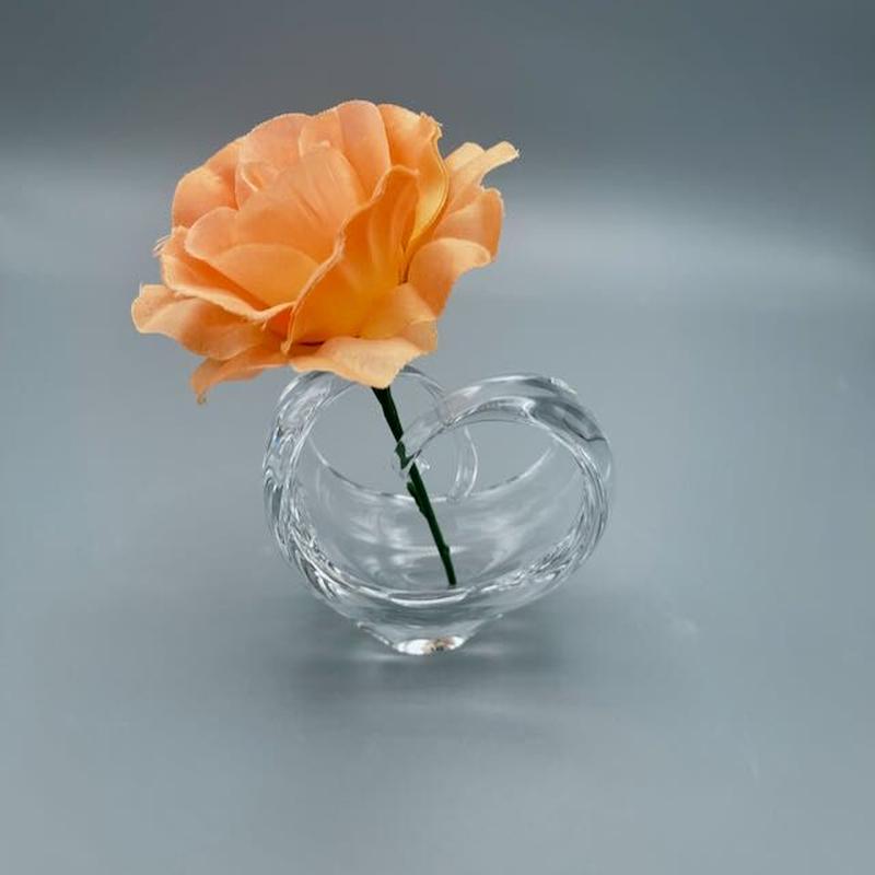 ハートクルヴァ フラワーベース クリア 食器店 笥 Hako ハートクルヴァ フラワーベース クリア 食器店 笥 Hako