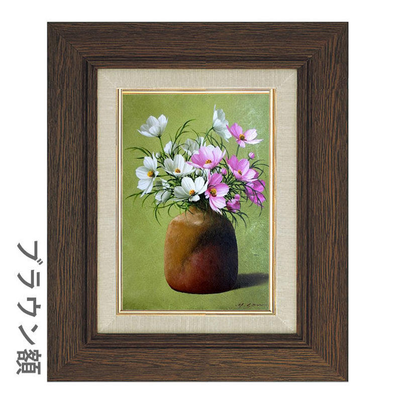 無双】油彩画 岡田三郎助 油絵 花図 サインあり 検/三岸節子 伊藤清永