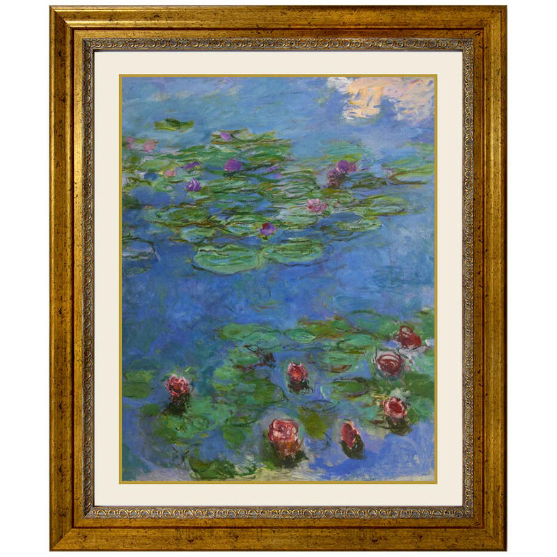 高級美術複製画 クロード・モネ《睡蓮、朝》特装版 限定300部