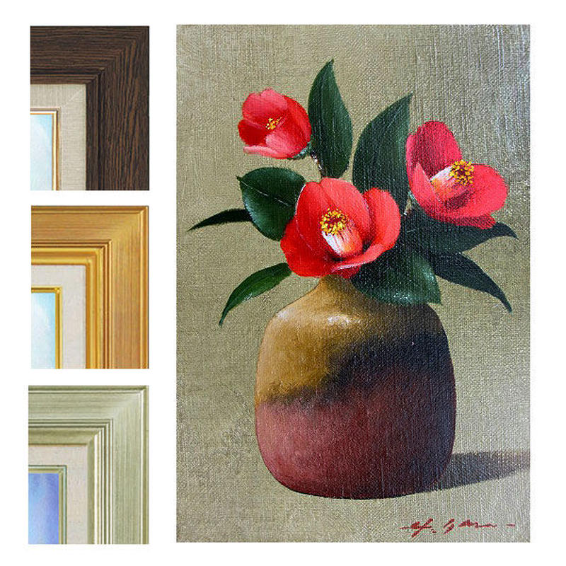 最終値下げ！☆ 安田 英明 ☆ 「 牡 丹 」F8号 油絵 綺麗！