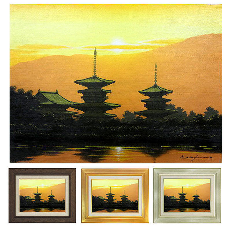 こころの風景コレクション【朝隈敏彦 朝焼けの興福寺】 Amazon.co.jp