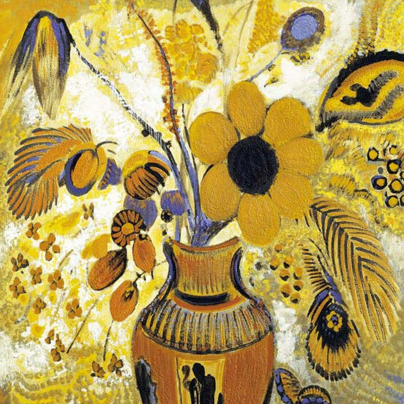 インテリア絵画 ルドン「花瓶の花」