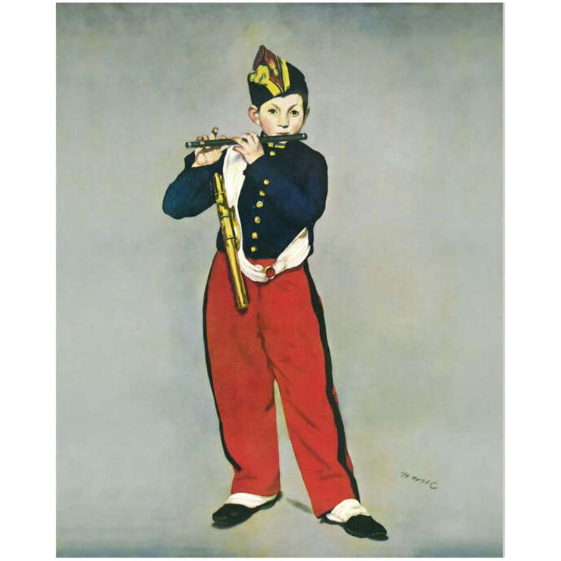 されにくい 笛を吹く少年 エドゥアール マネ作品 F8サイズ 高精細巧芸画 額装作品 美術工芸の檜屋 とみなされ