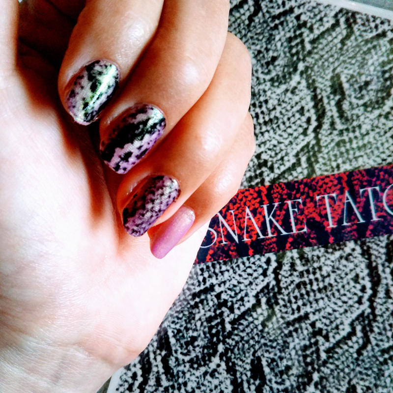 蛇柄タトゥーシール Yamico 5