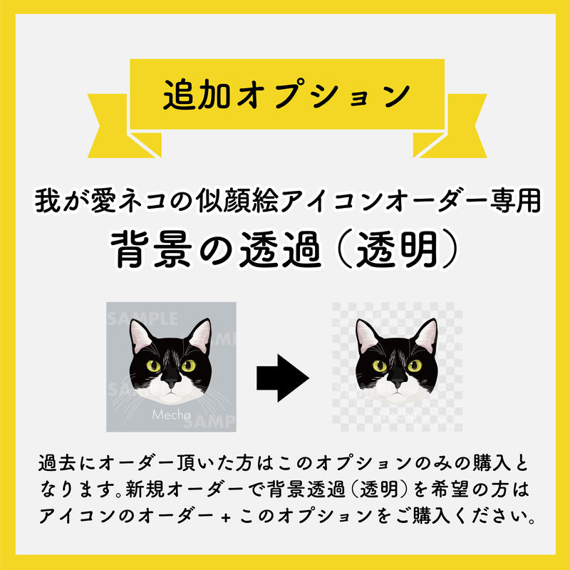 追加オプション 背景の透過 透明 注意 修正は非対応になります Yassa