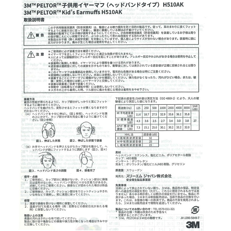 子供用イヤーマフ ヘッドバンドタイプ ｈ５１０ａｋ ｐｉｎｋ ピンク Hcpオンラインストア