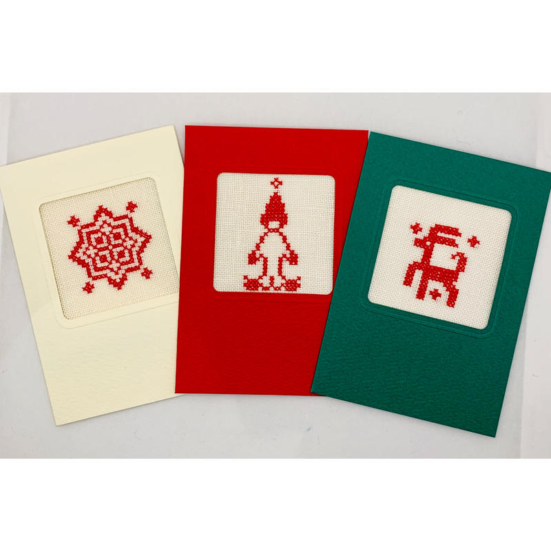 クリスマスカード 刺繍キット ヤマナシヘムスロイド オンラインショップ