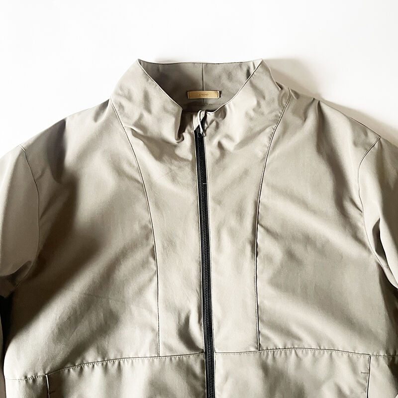 LA MOND.-ラモンド- STAND NECK WIDE BLOUSON | globaldonorsforum.org
