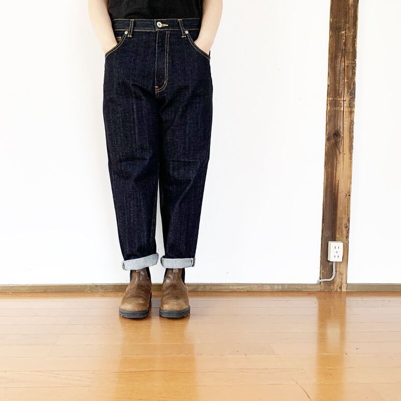 ユニセックス Kafika カフィカ ワイドテーパードデニムパンツ 城下町の洋服屋 Ra