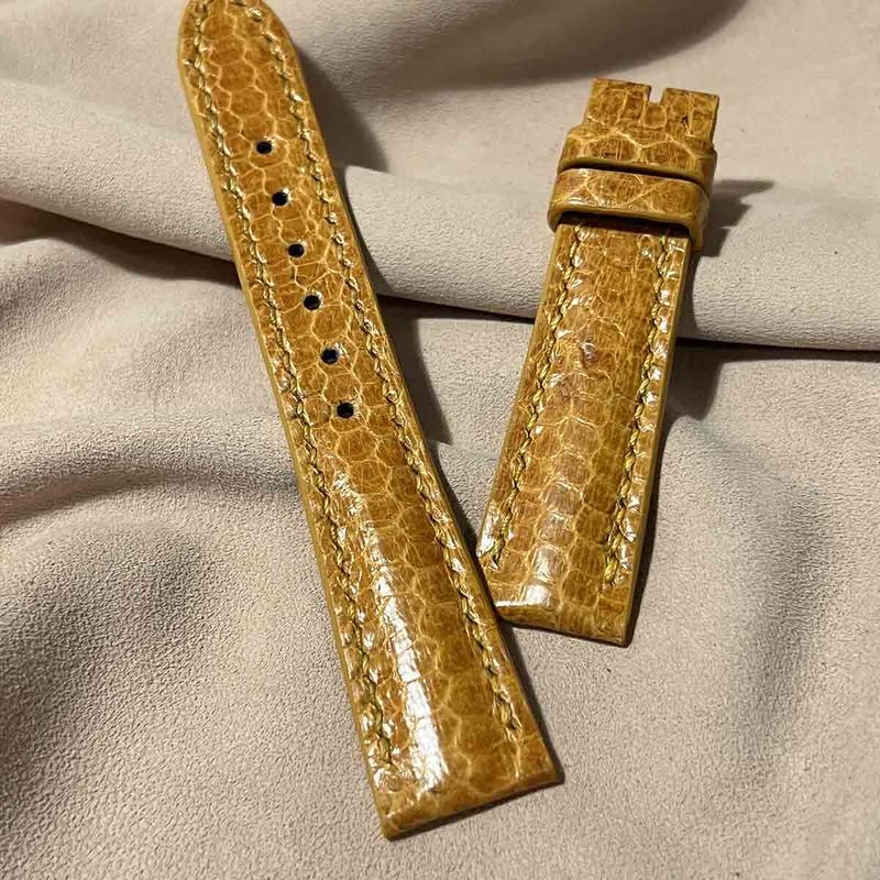 sna-46 シースネイク（ウミヘビ） 腕時計ベルト タンブラウン (ラグ幅