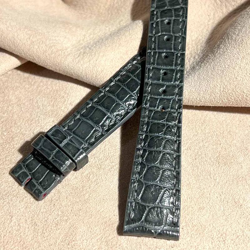 cro-911 クロコダイル レザー 腕時計 ベルト ダークグレー (ラグ幅19 cro-911 クロコダイル レザー 腕時計 ベルト ダークグレー (ラグ幅19