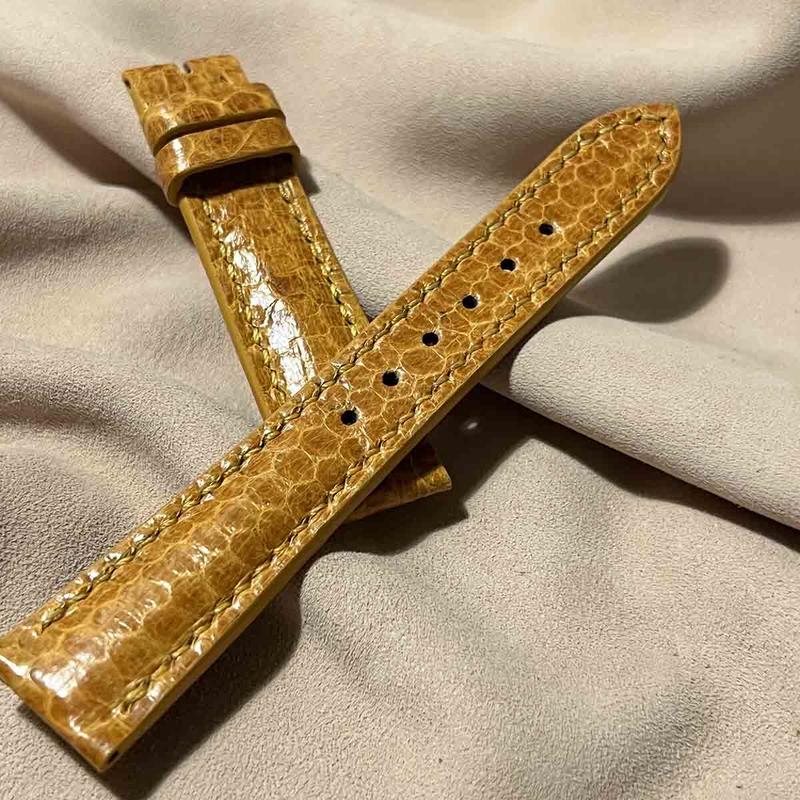 3年保証 即日出荷 sna-46 シースネイク ウミヘビ 腕時計ベルト タン