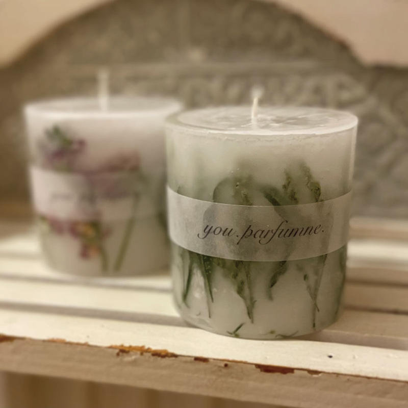 ボタニカルキャンドル Botanical Candle Solidako Green 一日を