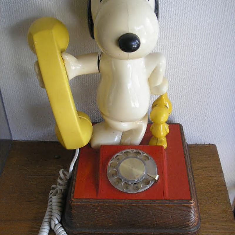スヌーピー ウッドストック ビンテージ ダイヤル式 電話 ピーナッツsnoopy ヴィンテージ