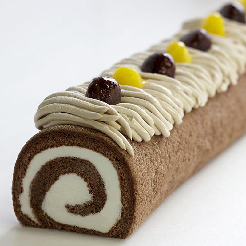 なが いロールケーキ モンブラン 冷蔵便 本州限定 夢 菓子工房 かめまん