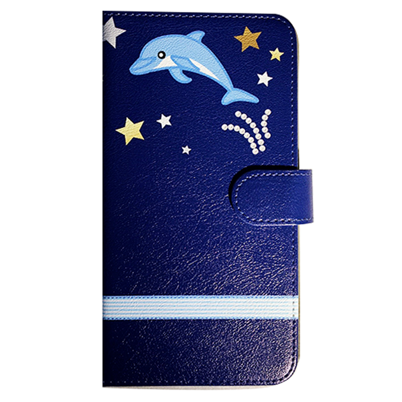 イルカジャーニー 手帳型スマホケース ラージサイズ Android用 Animal De