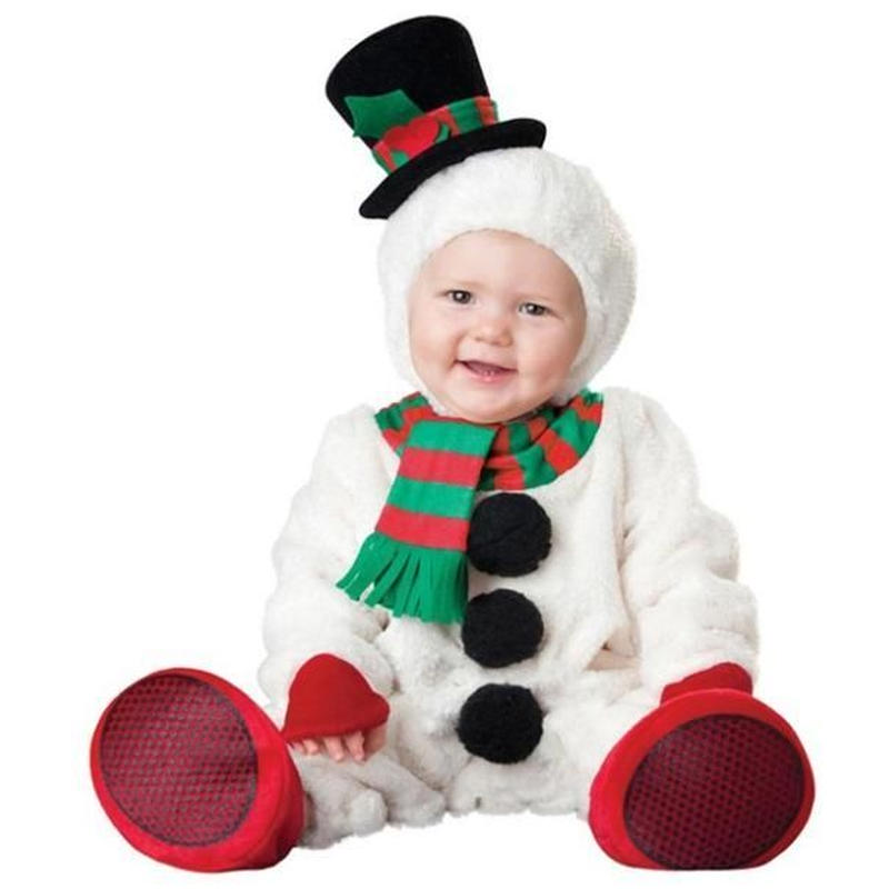 かわいい新作 クリスマス サンタ トナカイ 子供 雪だるま コスチューム コスプレ ベビー ロンパース