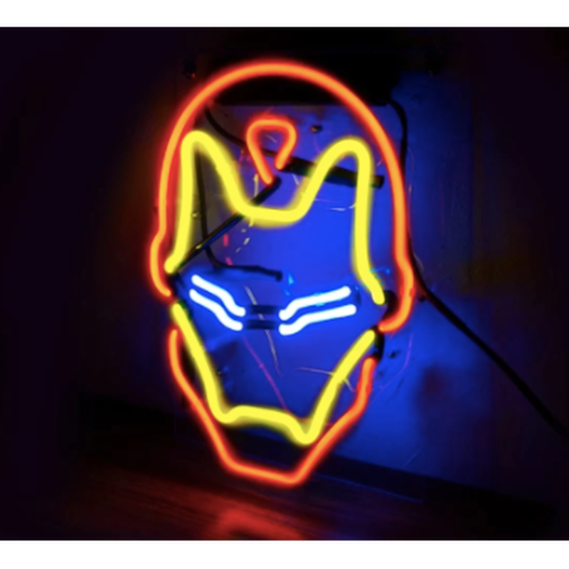 Led ネオンサイン アイアンマン ネオン管 看板 ライト 人気 おしゃれ インテリア ディス