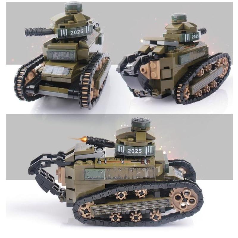 レゴ互換 フランス ルノー Ft 17 軽戦車 ミリタリー ブロック 模型 戦車 Lego互 レゴ互換 フランス ルノー Ft 17 軽戦車 ミリタリー ブロック 模型 戦車 Lego互