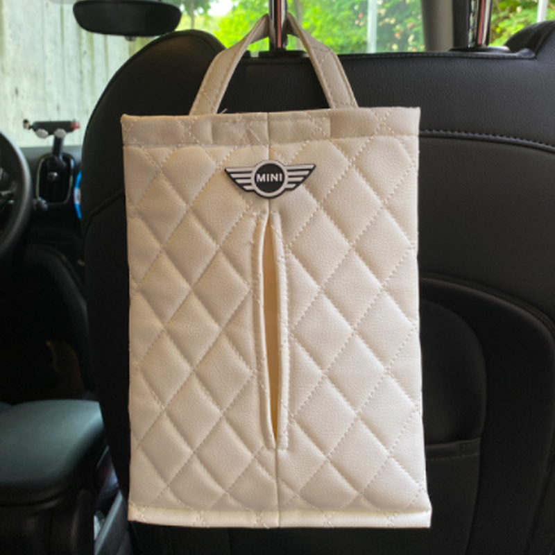 ミニクーパー 車内用 ゴミ箱 ティッシュケース ２色 Mini Cooper アクセサリー テ