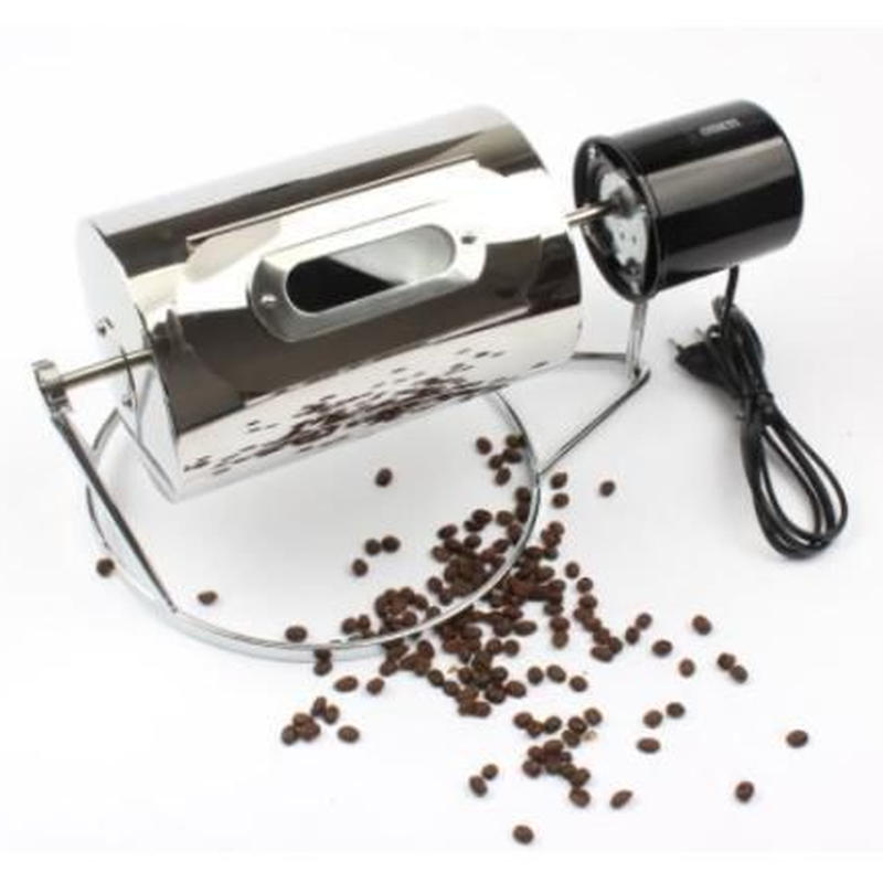 コーヒーロースター 珈琲焙煎機 電動回転 小型 自家焙煎 コーヒー豆 煎る ステンレス製 直火