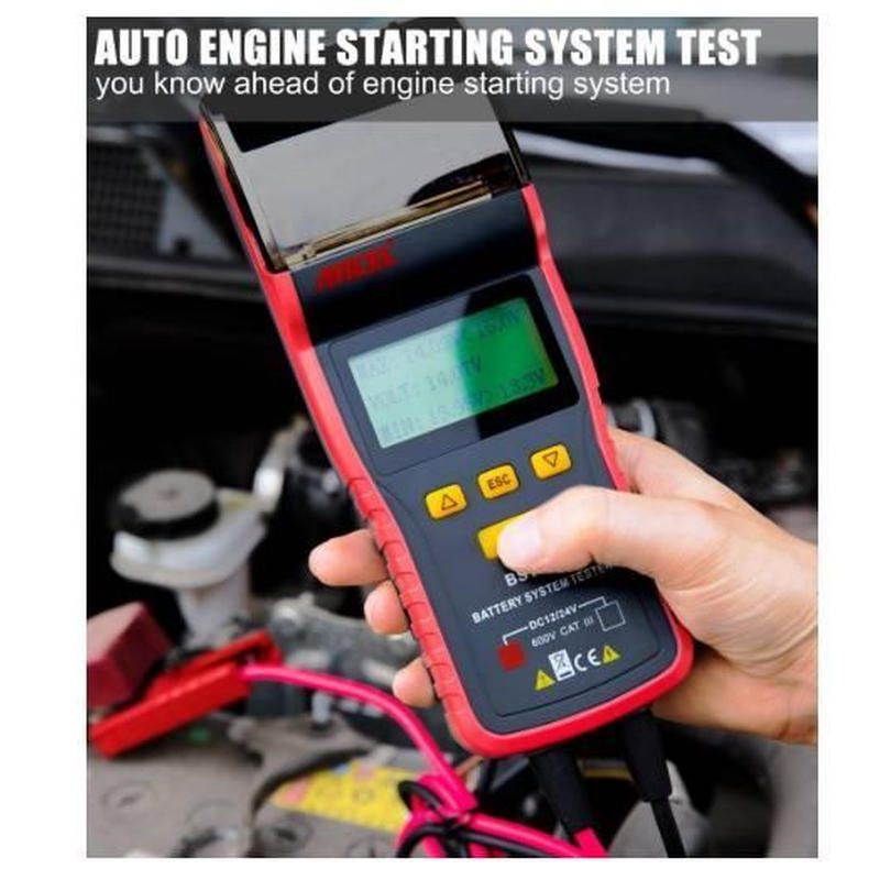人気特価激安 バッテリーテスター12v 24v Bst500 クルマ 自動車診断ツール サーマルプリンター内蔵 アウトレット Arnabmobility Com